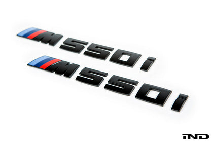 iND g30 m550i painted trunk emblem - iND Distribution