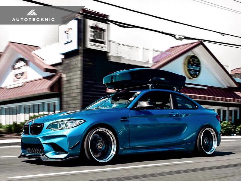 AutoTecknic f87 m2 carbon fiber front bumper canards - iND Distribution