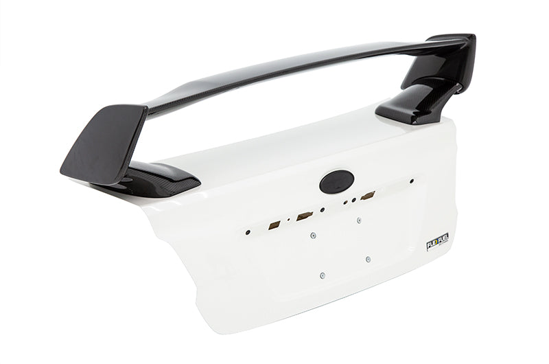 OLM カーボンファイバー OEM STIスタイル スポイラー カーボンベース付き - 2015-2021 スバル WRX / STI