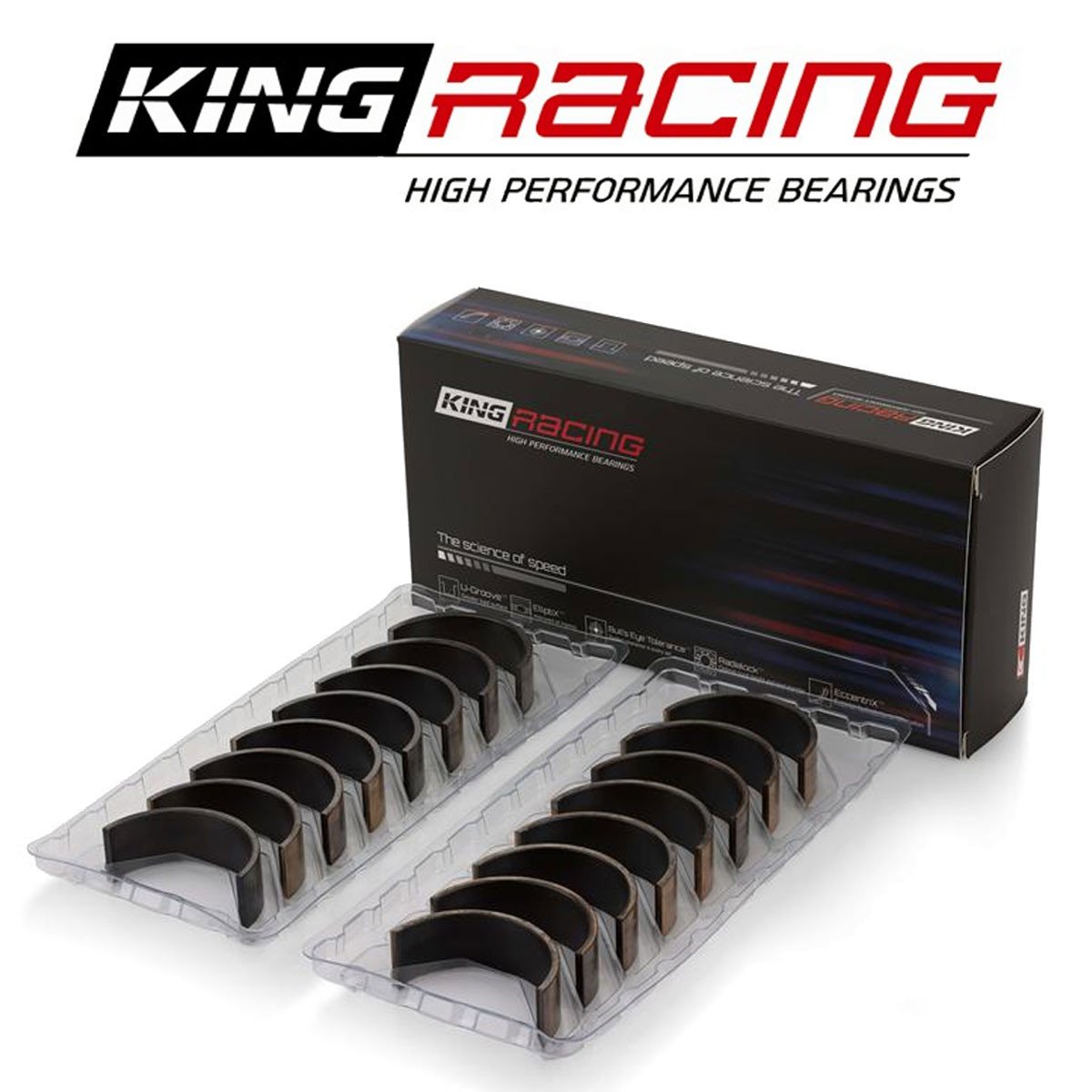 King Engine Bearings XP シリーズ ロッド ベアリング セット | 1989-2002 日産 RB25/RB26 エンジン (CR6697XP)