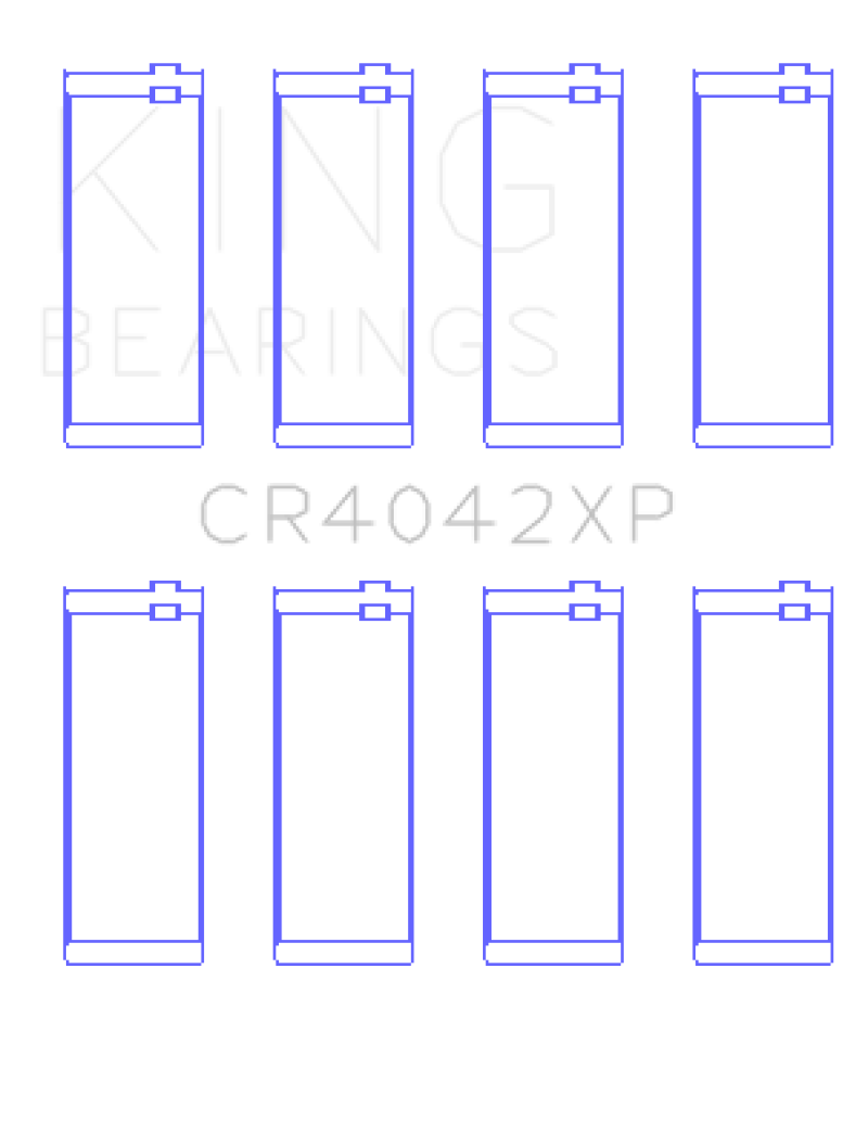 King Engine Bearings .026 コンロッド ベアリング セット | 1991 - 1995 BMW 318i、1991 - 1997 BMW 318is & 1995 - 1999 BMW 318ti (CR4042XP.026)