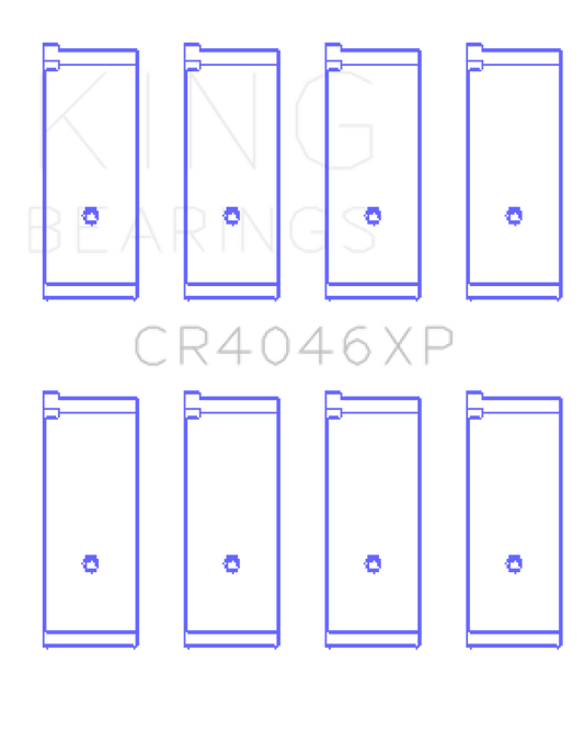 King Engine Bearings .025mm ロッド ベアリング セット | 1988 - 1991 ホンダ シビック (CR4046XP.026)