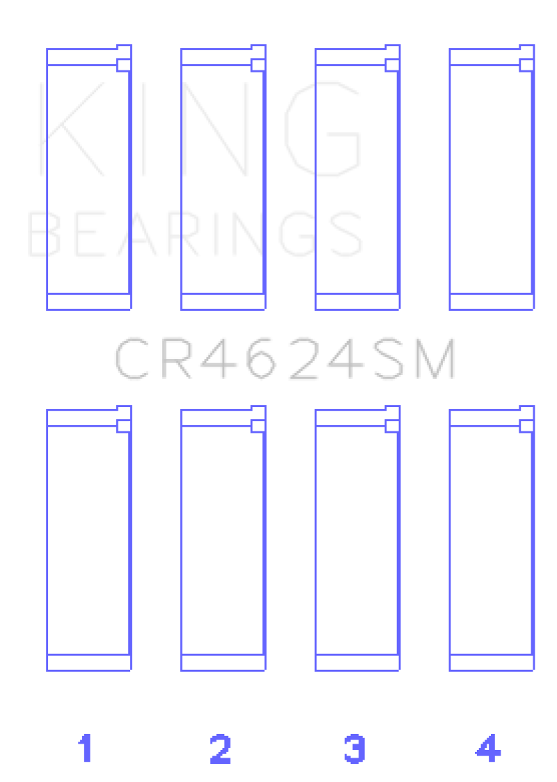 King Engine Bearings ロッドベアリングセット |複数エンジン 適合品 (CR4624SM)