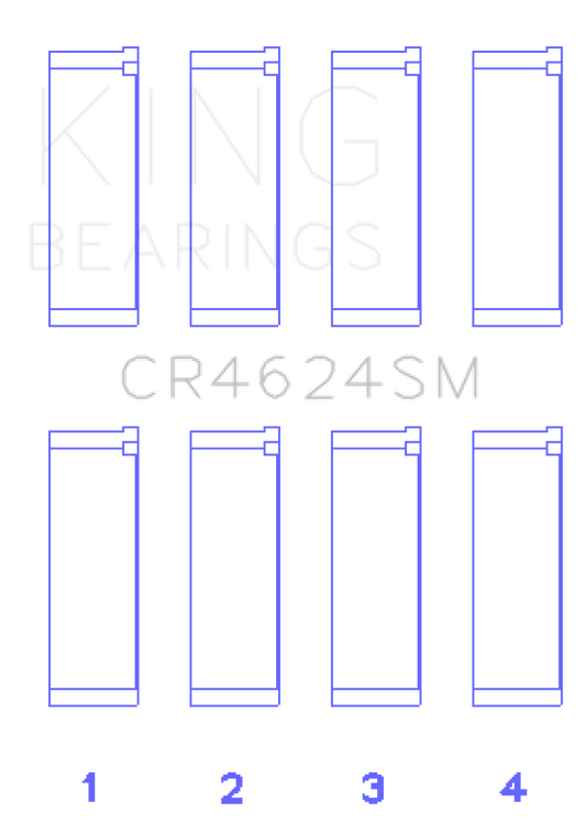 King Engine Bearings ロッドベアリングセット |複数エンジン 適合品 (CR4624SM)