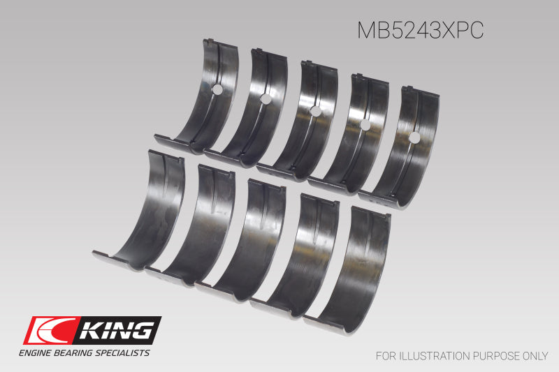 King Engine Bearings 0.26 メインベアリングセット | 1991 - 1997 日産ブルーバード & 1994 - 1998 日産 200SX (MB5243XPC.026)