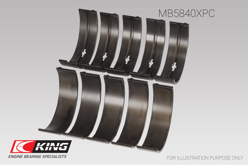 King Engine Bearings メインベアリングセット |複数エンジン 適合品 (MB5840XPC)