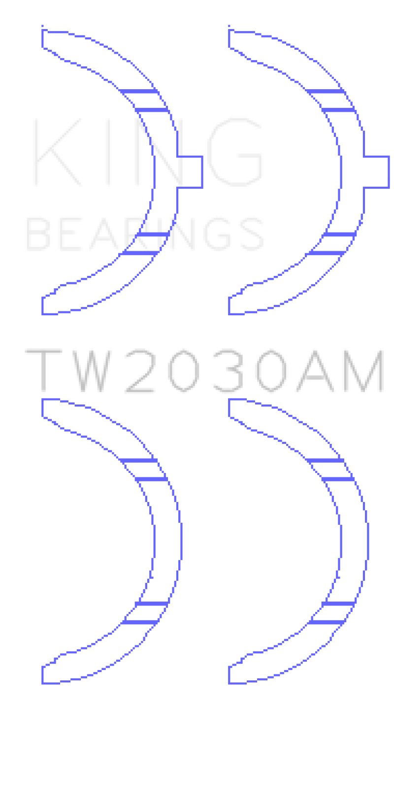 King Engine Bearings スラストワッシャーセット | 2002 - 2009 トヨタ 4ランナー & 2007 - 2011 トヨタ ランドクルーザー (TW2030AM)