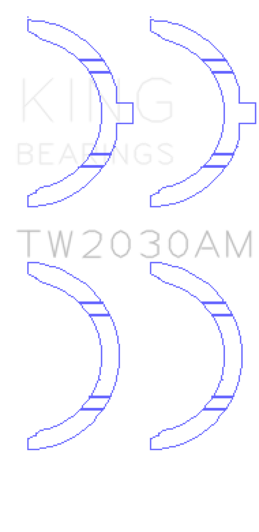 King Engine Bearings スラストワッシャーセット | 2002 - 2009 トヨタ 4ランナー & 2007 - 2011 トヨタ ランドクルーザー (TW2030AM)