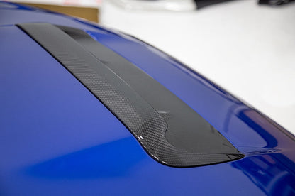 OLM A1 アグレッシブ カーボンファイバー フルリプレイスメント フードスクープ - 2015-2021 WRX/STI