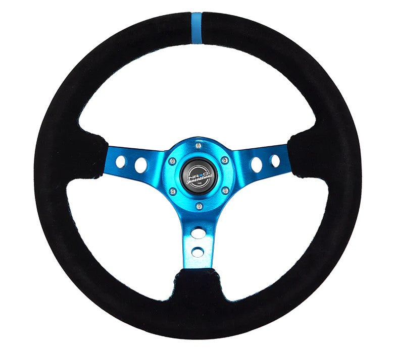 NRG Innovations 350mm 75mm穴開きディープスポークステアリング