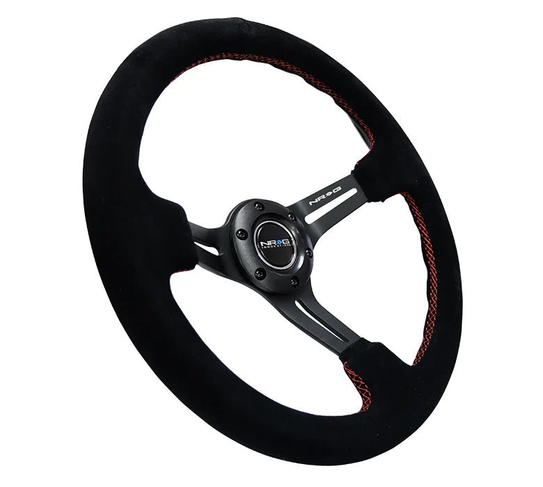 NRG ディープコーン スウェード ステアリング Amazon | Nardi ハンドル - ディープコーン - 350mm (13.78