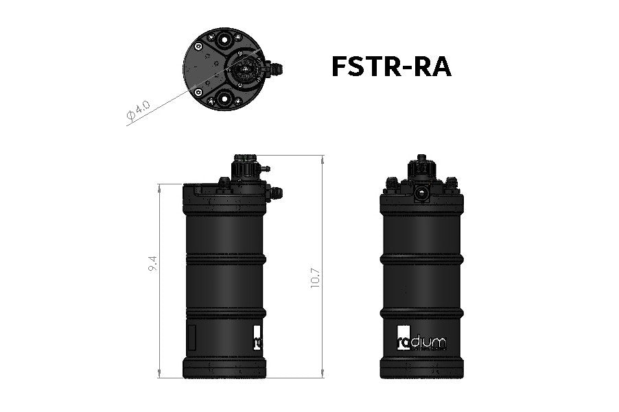 Radium Engineering FSTR レギュレーター付 フューエルサージタンク(コレクタータンク)