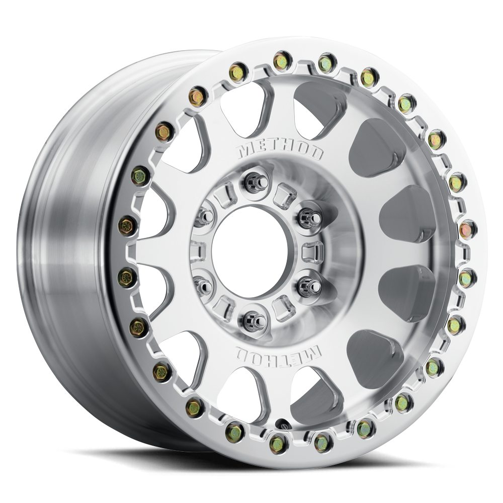 Method Race Wheels 207 | 鍛造ビードロック | 銀鏡面仕上げ - 生地色