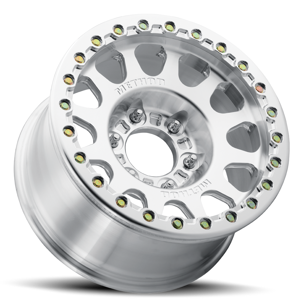 Method Race Wheels 207 | 鍛造ビードロック | 銀鏡面仕上げ - 生地色
