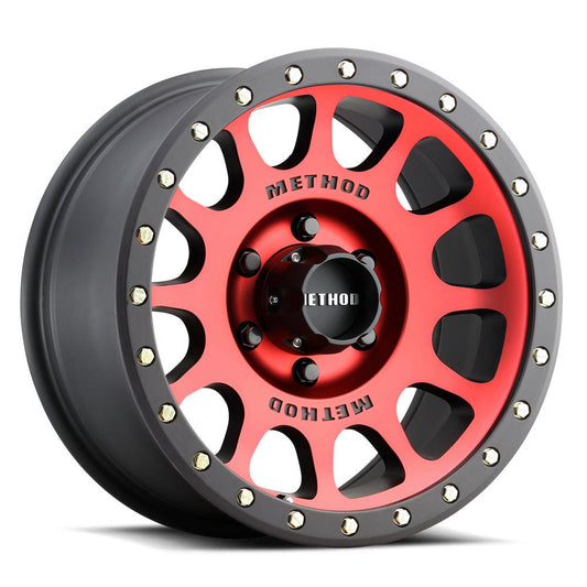 Method Race Wheels 305 | NV | レッド - マットブラックリップ