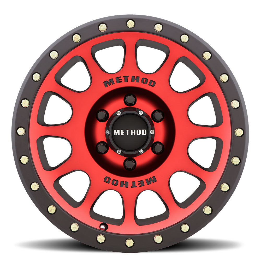 Method Race Wheels 305 | NV | レッド - マットブラックリップ