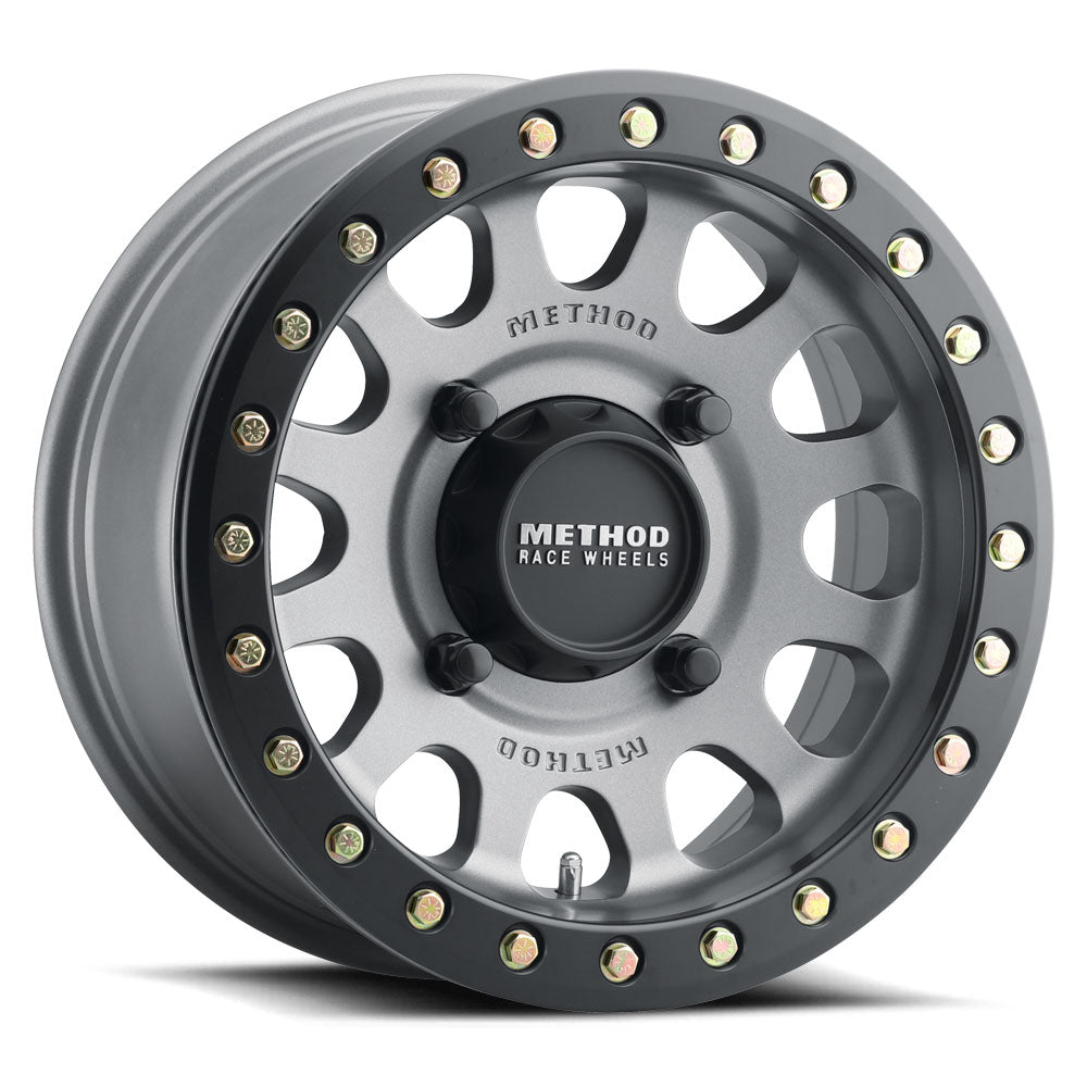 Method Race Wheels 401 | UTVビードロック | チタン - マットブラックリム
