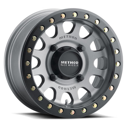 Method Race Wheels 401 | UTVビードロック | チタン - マットブラックリム