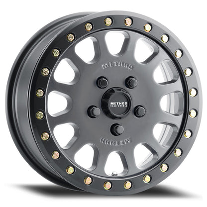 Method Race Wheels 401 | UTVビードロック | チタン - マットブラックリム