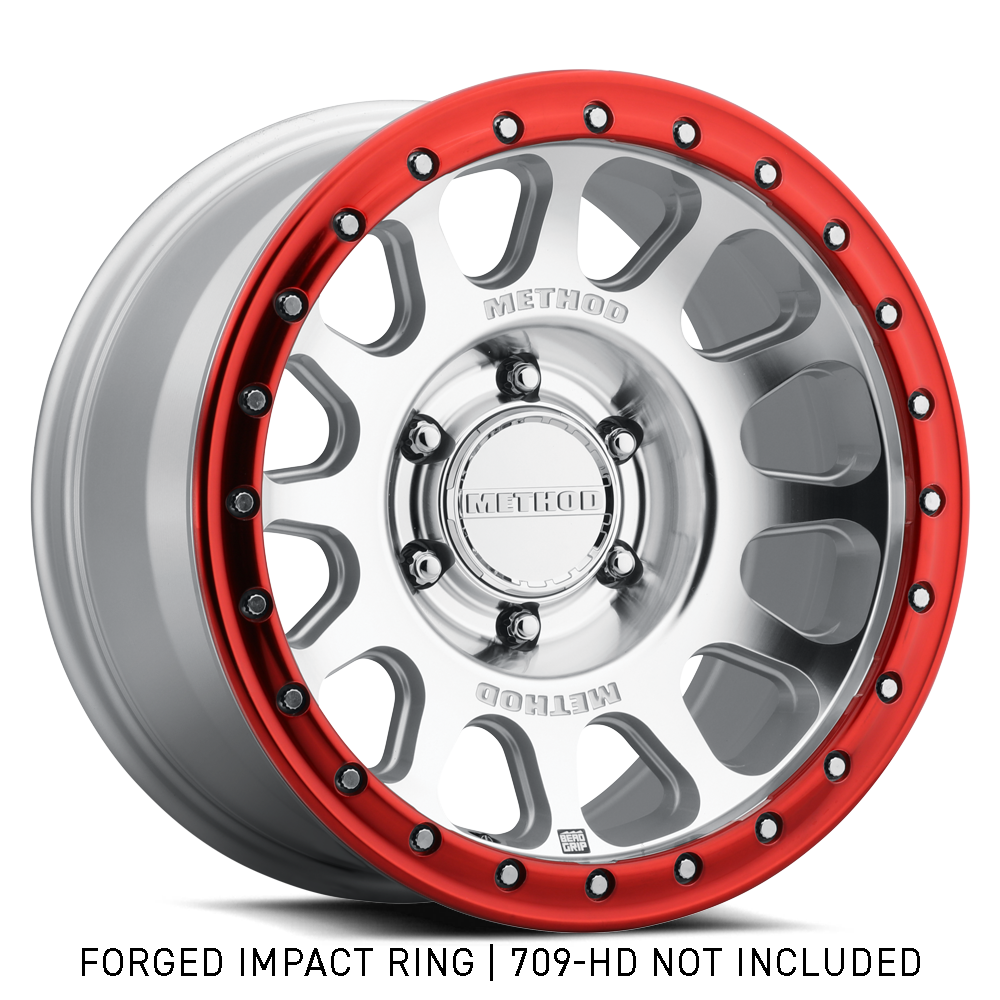 Method Race Wheels 709 インパクトリング | レッド | ノンビードロック