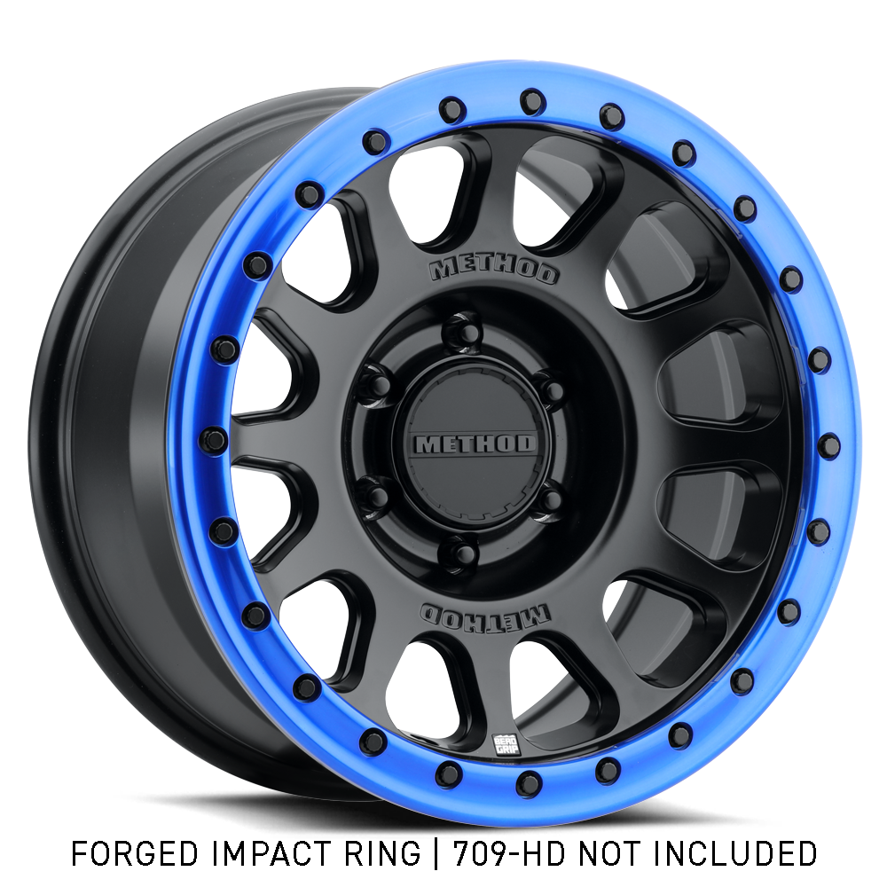 Method Race Wheels 709 インパクトリング | ブルー | ノンビードロック