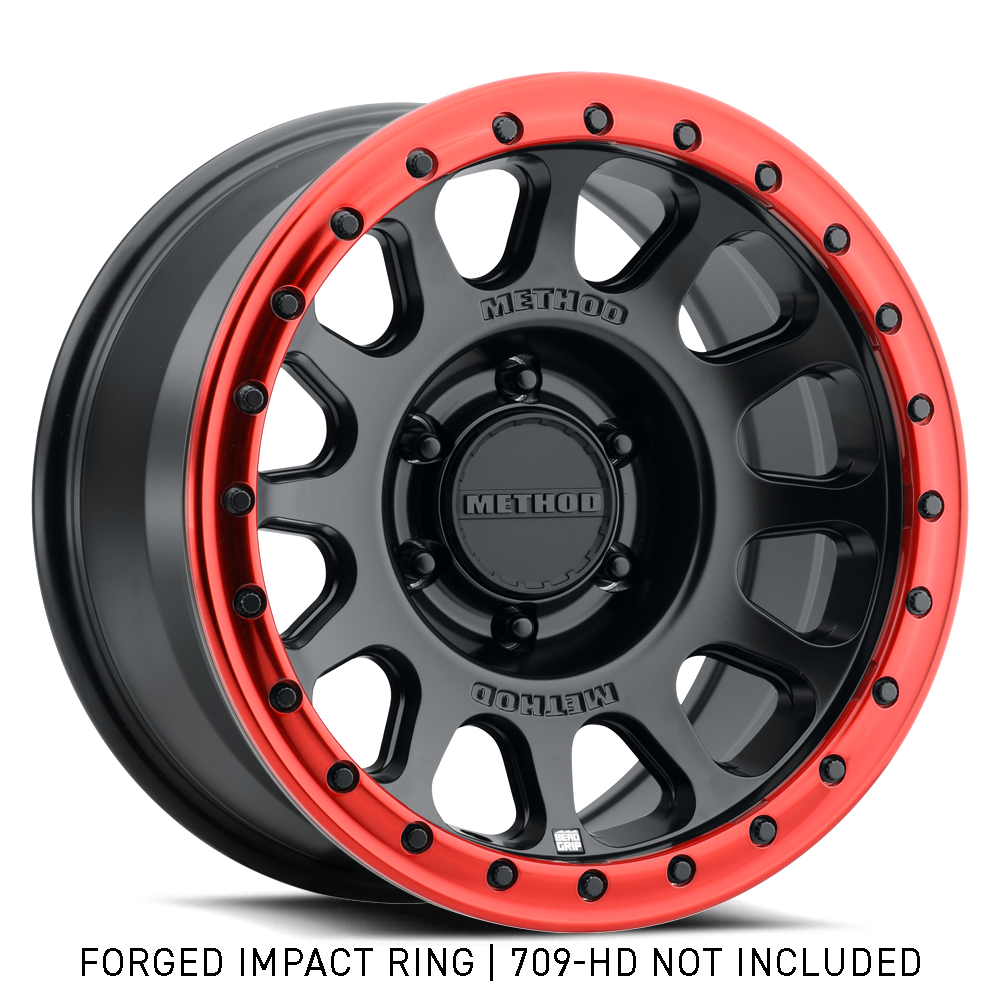 Method Race Wheels 709 インパクトリング | レッド | ノンビードロック