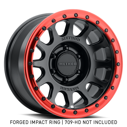 Method Race Wheels 709 インパクトリング | レッド | ノンビードロック