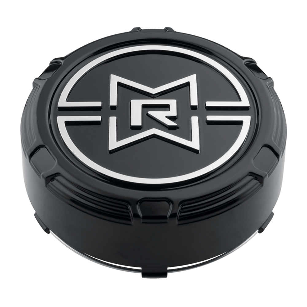 Method Race Wheels センターキャップ | RAISED® MRW スナップイン | グロスブラック - クローム