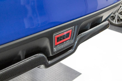 OLM A1スタイル カーボンファイバー製リアディフューザー - 2015-2021 WRX/STI