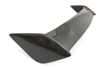 OLM Silverline カーボンファイバー OEM Sスタイルスポイラー ブラックベース付き - 2015年以降 WRX/STI