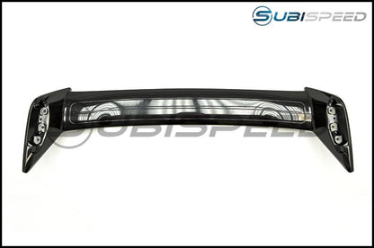OLM STIスタイル ペイントマッチドスポイラー - ダークグレーメタリックアスファルト - 2015-2021 スバル WRX / STI用