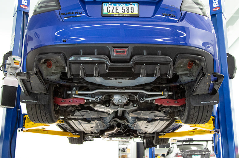 OLM A1スタイル カーボンファイバー製リアディフューザー - 2015-2021 WRX/STI
