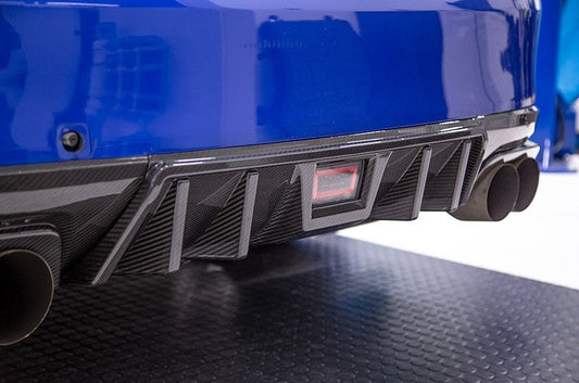 OLM LE ドライカーボンリアディフューザー - 2015-2021 スバル WRX/STI