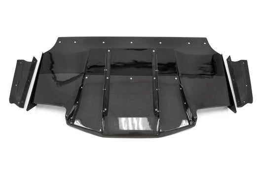 OLM ハーフカーボン VAスタイル リアディフューザー - 2015-2020 WRX / STI用