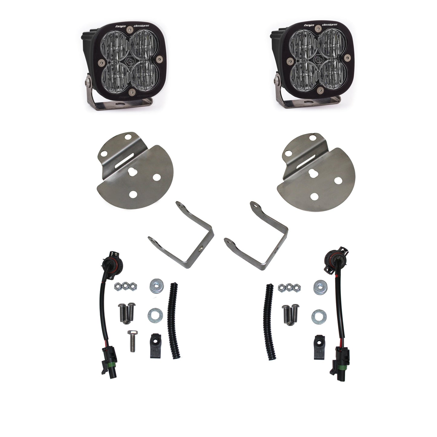 Baja Designs Squadron SAE LEDライトキット - Chevy/GMC 15-19 Canyon、Colorado、Sierra/Silverado 2500/3500対応（セット）