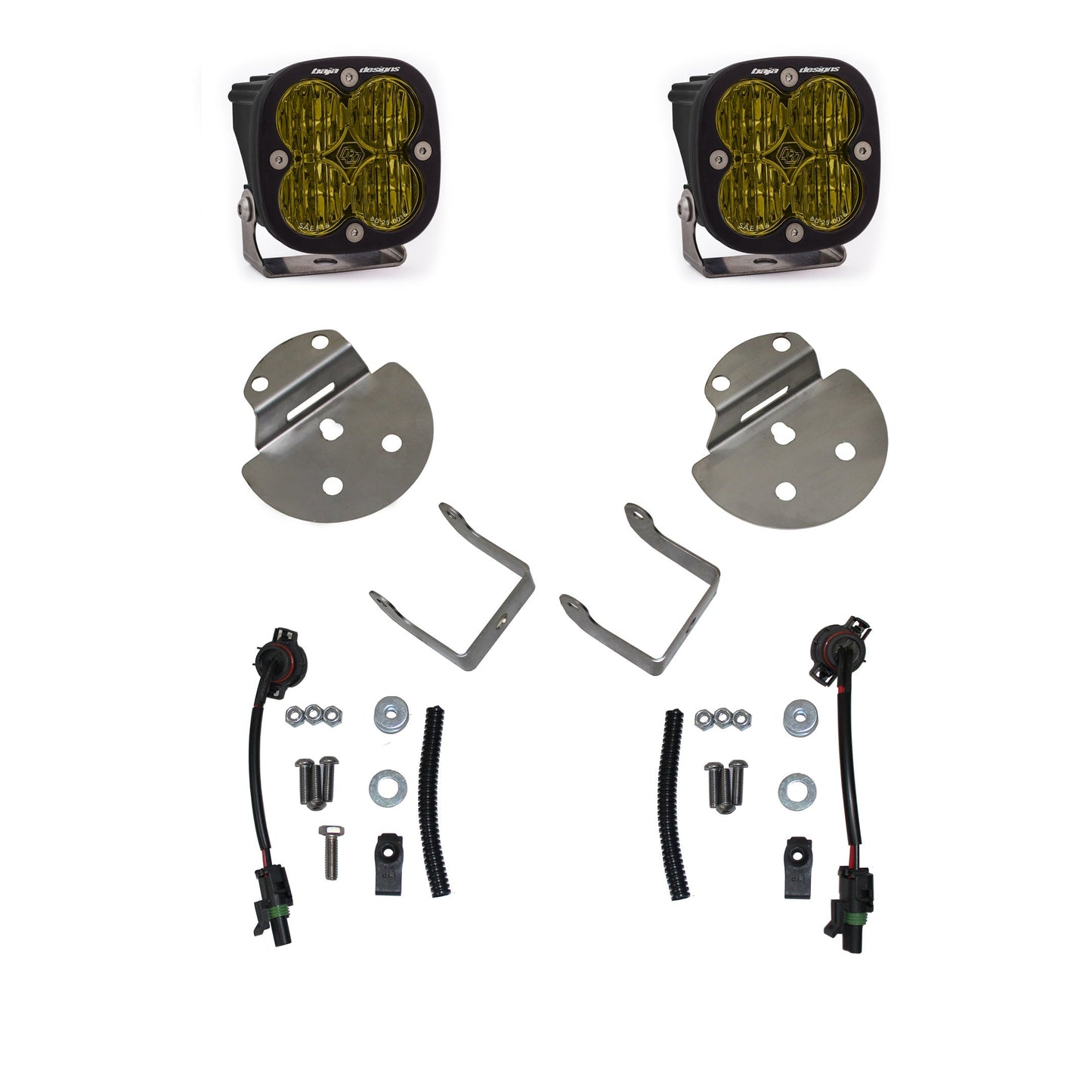 Baja Designs Squadron SAE LEDライトキット - Chevy/GMC 15-19 Canyon、Colorado、Sierra/Silverado 2500/3500対応（セット）