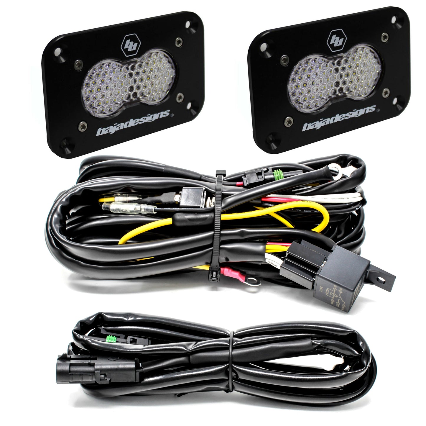 Baja Designs S2 Sport ユニバーサル フラッシュマウント リバース LED ライトキット - 547807 & 547808