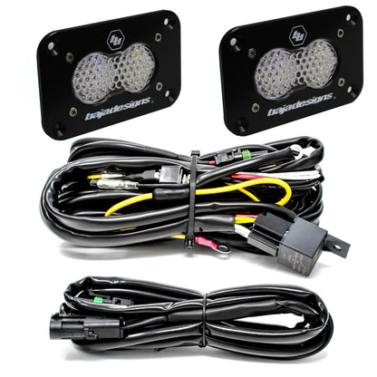 Baja Designs S2 Sport ユニバーサル フラッシュマウント リバース LED ライトキット - 547807 & 547808