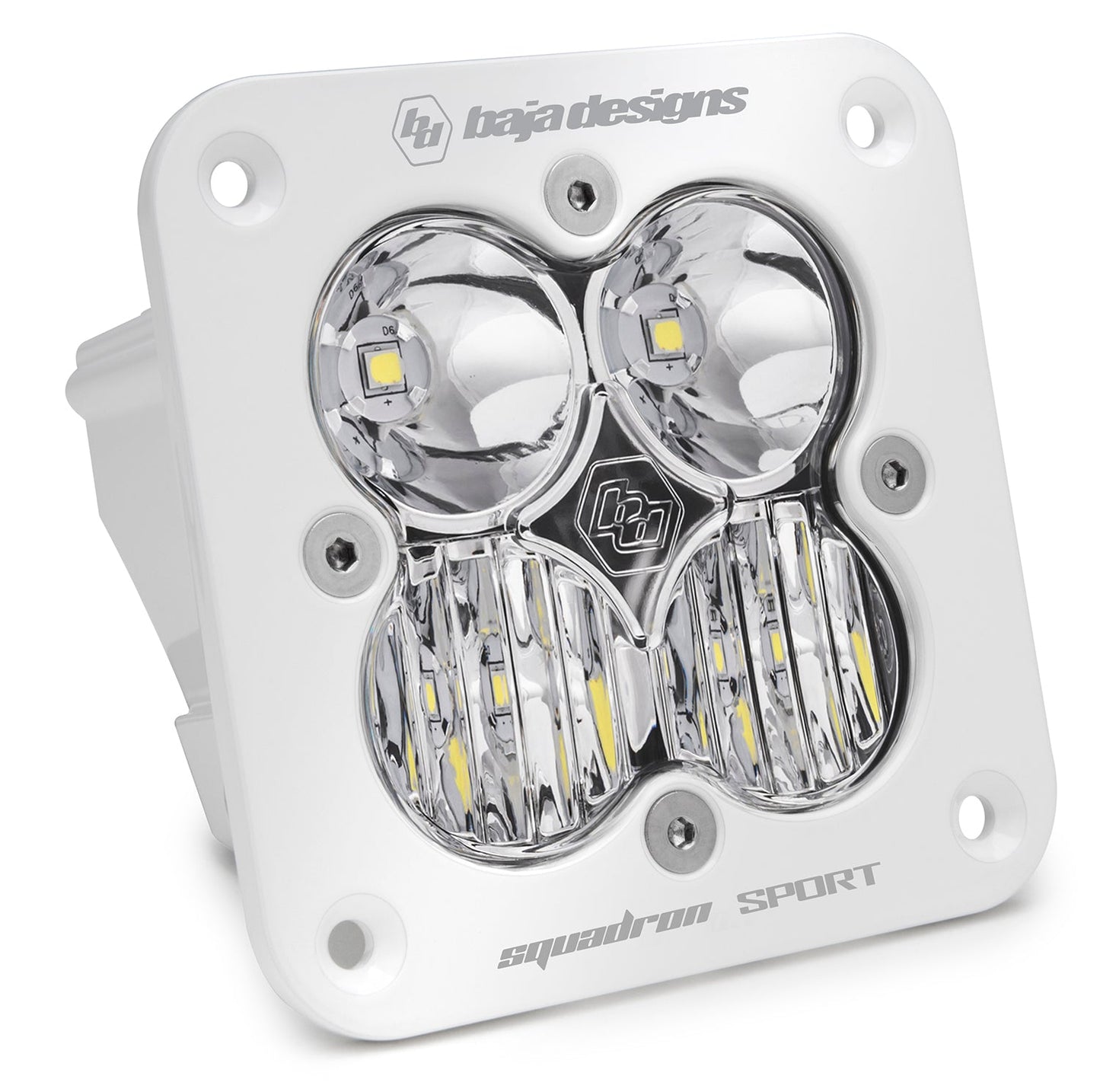 Baja Designs Squadron SPORT (ホワイト) LED フラッシュマウントポッド（1個）
