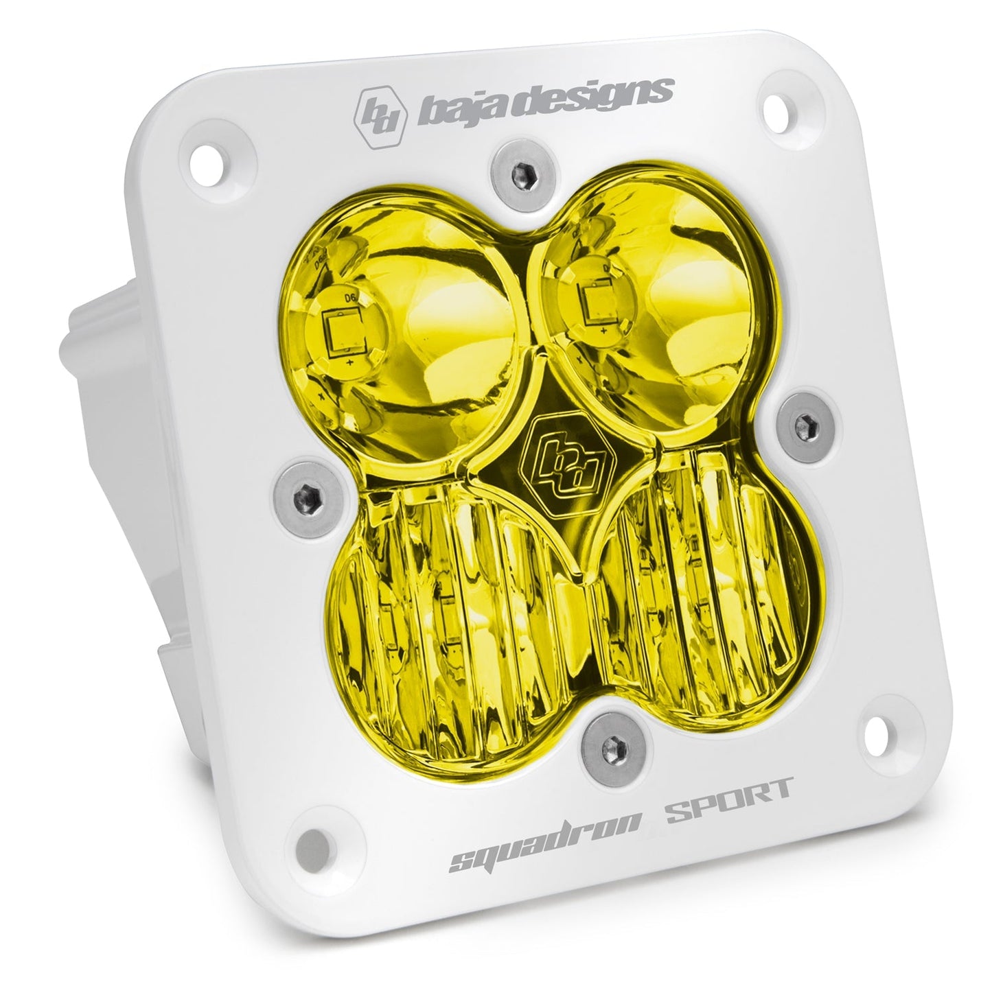 Baja Designs Squadron SPORT (ホワイト) LED フラッシュマウントポッド（1個）