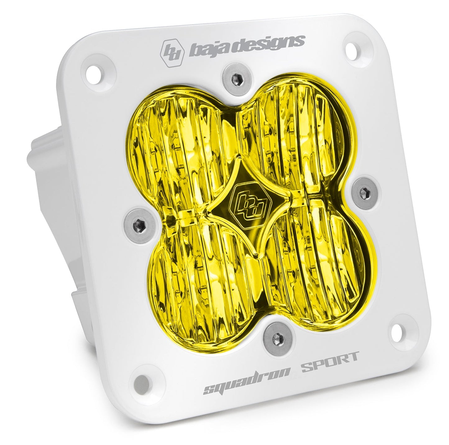 Baja Designs Squadron SPORT (ホワイト) LED フラッシュマウントポッド（1個）
