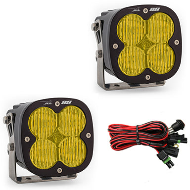 Baja Designs XL-80 Series Pod Light Pair Wide Cornering in Amber