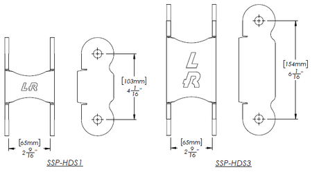 Low Range Off-Road サムライ用 エクステンデッドシャックル（1986-1995）