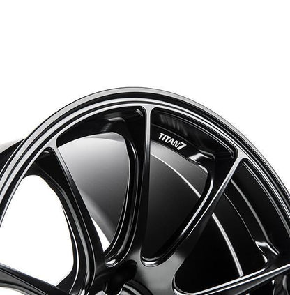 Titan 7 T-R10 5x100 18x9.5+40mm マシン ブラック ホイール