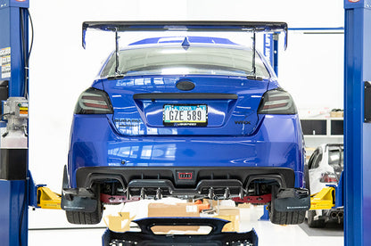 OLM A1スタイル カーボンファイバー製リアディフューザー - 2015-2021 WRX/STI