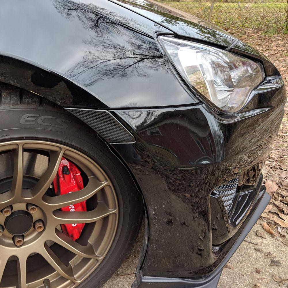 Verus Engineering カーボンファイバーサイドマーカー交換キット | 2013-2021 スバル BRZ / トヨタ 86 (A0141A)