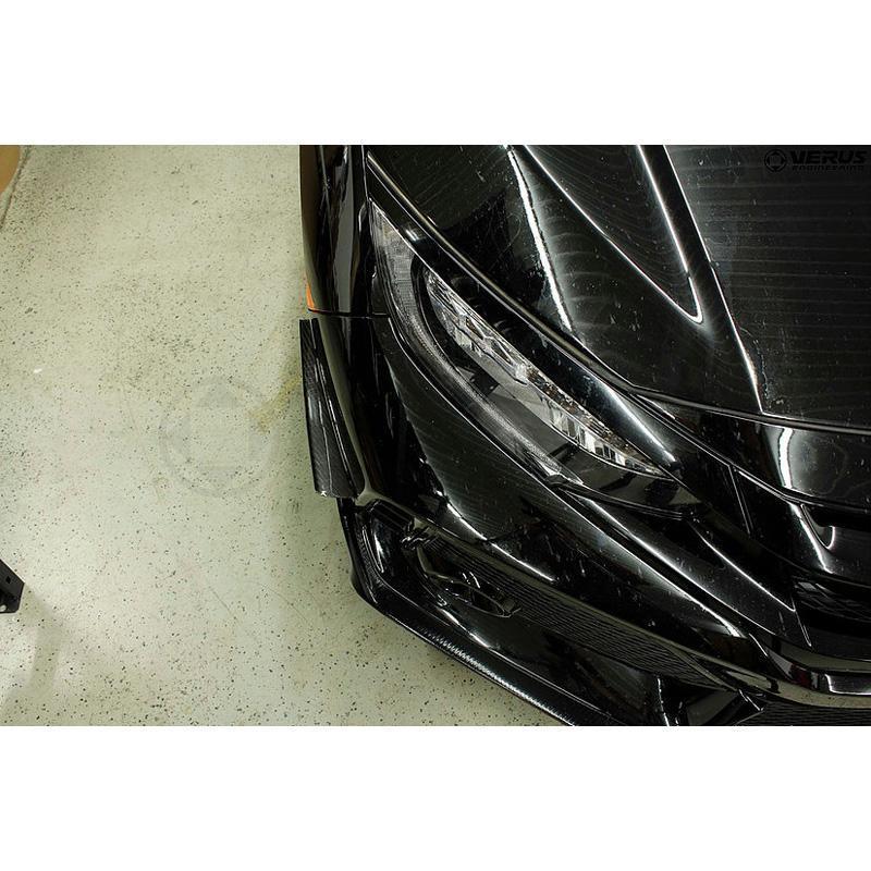 Verus Engineering ダイブプレーン / カナード | 2017-2021 ホンダ FK シビック Si/タイプR (A0185A)