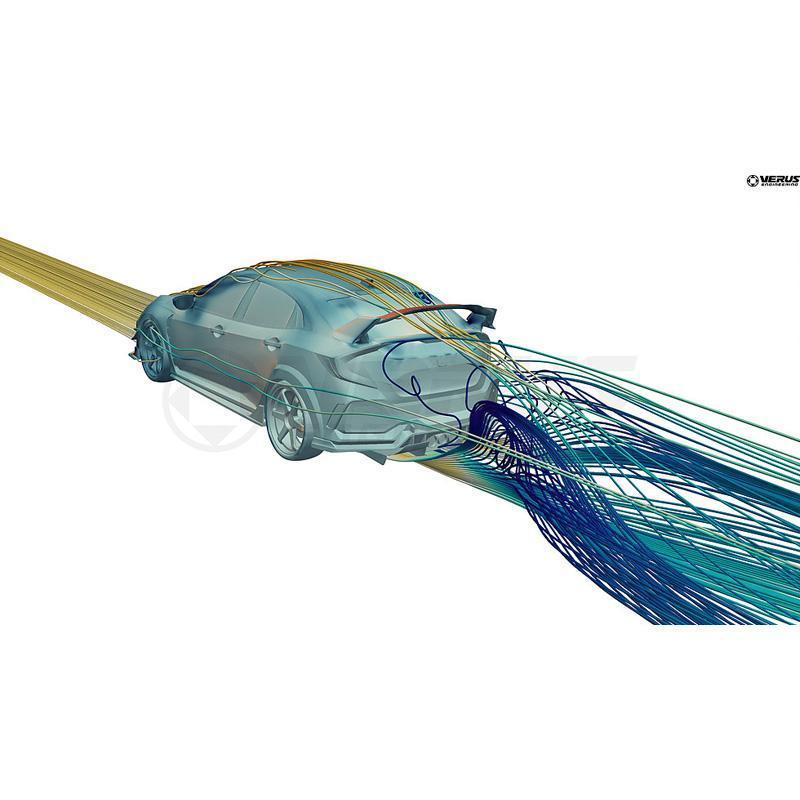 Verus Engineering リアディフューザー | 2017-2021 ホンダ シビック タイプR FK8 (A0192A)