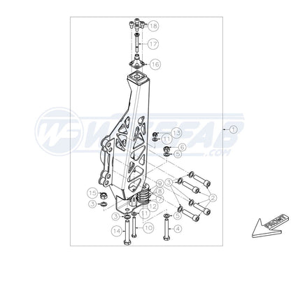 wisefab - 日産 350Z / 370Z フロントナックル 左組立済(WF370_100LA)