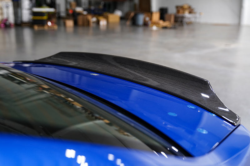 OLM RD2スタイル カーボンファイバー ダックビルスポイラー - 2015-2021 WRX/STI用